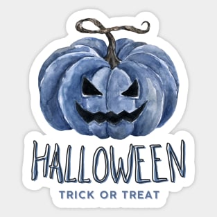 Halloween Scary Evil Pumkin "Trick or treat" Sticker